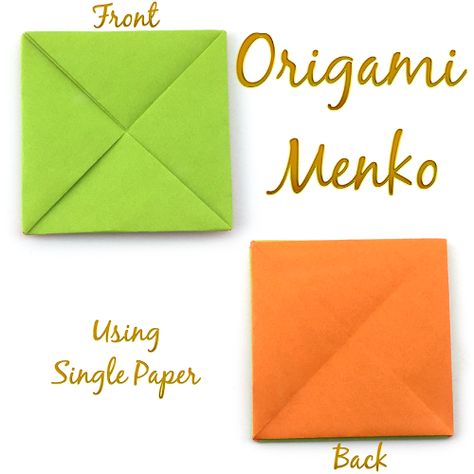 Easy Origami Menko Tutorial (Hyo Ahn) How To Make Origami, Easy Origami, How To Fold, Origami Easy, Bullet Journaling, To Learn, Origami, Bullet Journal, Tile