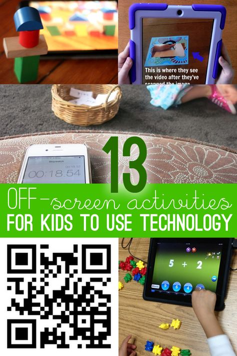 13 activities for kids using technology, but in an off-screen way! Preschool Technology, Technology Activities, Best Learning Apps, Kids Technology, School Technology, Learning Apps, Classroom Technology, Kids App, Fun Activities For Kids