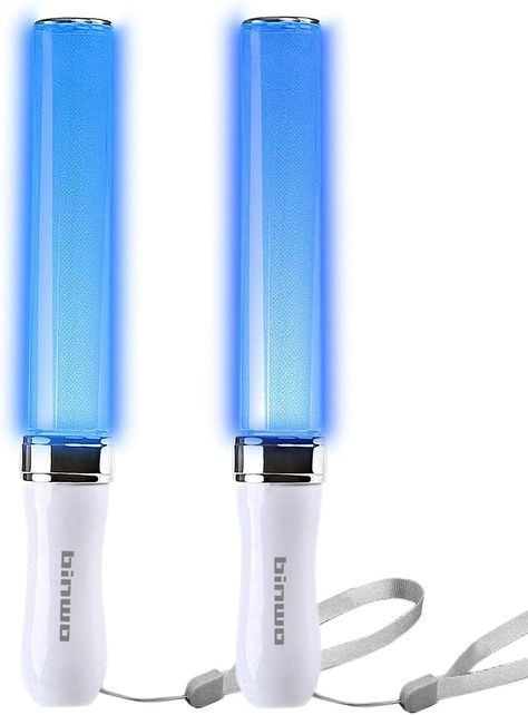 BINWO Reusable LED Glow Sticks with 15 Multicolor, Manual and Automatic Mode, Equipped with AAA Battery Powered LED Sticks (2Pack), Concert Glowsticks, Raves, Glow Sticks Emergency Led Glow Lights, Led Light Stick, Led Stick, Glow Stick, Tutorials Drawing, Music Life, Wedding Party Supplies, Glow Sticks, Aaa Batteries