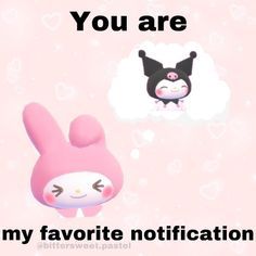 Baby Mode, Cute Love Memes, Pink Bunny, You Are My Favorite, Cute Messages, Lovey Dovey, Wholesome Memes, Cute Memes, Love Memes