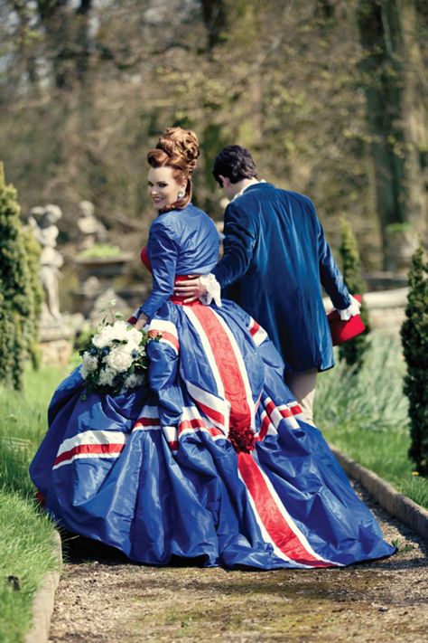 A Right Royal Knees Up... British Wedding Dresses, Union Jack Dress, British Things, British Wedding, Jack Flag, Union Jack Flag, English Wedding, Knee Up, British Invasion