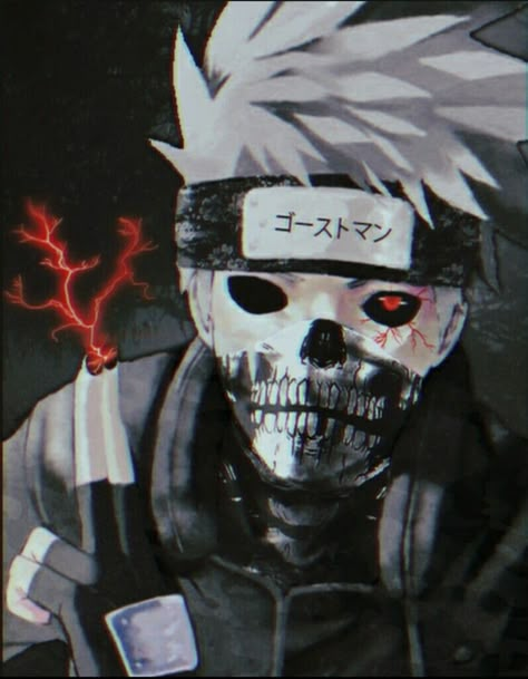 #art #kakashi #anime Wolverine Comic Art, Kakashi Anime, Trash Gang, Long Hairstyles For Women, Shippuden Sasuke, Anime Gangster, Hair Over 50, Anime Demon Boy, Scary Wallpaper