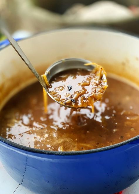 Best French Onion Soup, French Onion Soup Recipe, Onion Soup Recipes, Best Soup Recipes, Delicious Soup Recipes, Savory Soups, Fool Proof Recipes, Soup And Sandwich, French Onion Soup