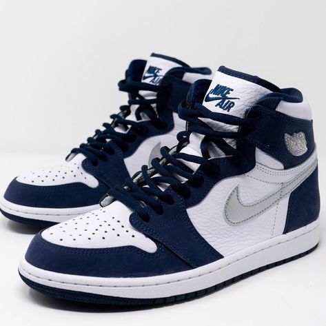 Air Jordan 1 CO.JP Midnight Navy DC1788-100 Release Info | SneakerNews.com Jordan 1 Midnight Navy, Trendy Shoes Sneakers, Dr Shoes, Nike Shoes Girls, Jordan Shoes Girls, Jordan Shoes Retro, All Nike Shoes, Nike Air Shoes, Baskets Nike