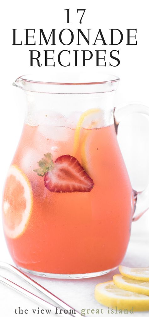 Classic Lemonade Recipe, Lemonade Strawberry, Summer Drinks Nonalcoholic, Drinks Nonalcoholic, Mint Cocktails, Summer Lemonade, Vodka Lemonade, Mint Lemonade, Drink Recipes Nonalcoholic