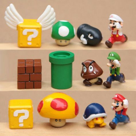 Super Mario Luigi, Mario E Luigi, Super Mario And Luigi, Baby Toys Diy, Funko Pop Toys, Mario Luigi, Mario Birthday, Pop Toys, Polymer Crafts