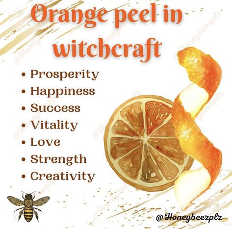 I bloody love orange! I’ll start with that 😆🤣 most of you that know me will know this! The look, the taste, the scent!!!! Ooooh yessss 🧡🧡🧡🧡🧡 That feeling capsulated when you think of orange that happy, joyful, energetic feeling is what orange holds! So how can we use orange peels in witchcraft? My next post will be how to make your own dried orange slices and orange peels! Witchcraft uses… Prosperity / success - yessss money, money money! - drawn in those notes 😍 you can also use this tr Orange Peels Uses, Witchy House, Money Money Money, Dried Orange Peel, Nature Witch, Magickal Herbs, Teen Witch, Orange Peels, Easy Spells