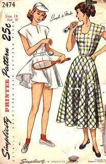 Tennis Dress Pattern, Short Sundress, Tennis Outfits, Sportswear Outfits, Pretty Summer Dresses, Tennis Rackets, Vintage Tennis, Suit Pattern, Simplicity Sewing Patterns