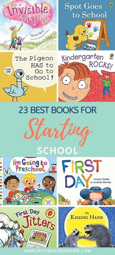 Starting Preschool, Back To School Preschool Books, Sharing Books For Preschoolers, Chapter Books To Read To Preschoolers, Books For The First Week Of School, First Week Of Kindergarten Books, Preschool First Day, Starting Kindergarten, Back To School Pictures