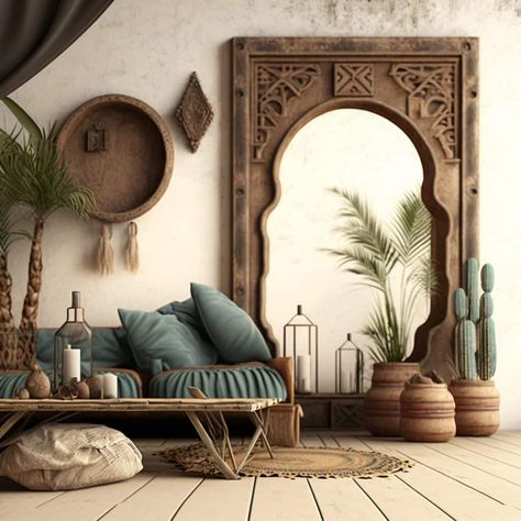 7 Living Room Moroccan Interior Design Ideas: A Beautiful and Trendy Cultural Spin Dessert Interior Design, Moroccan Bookcase, Morracan Room Ideas, Moroccan Interior Design Living Room, Morroco Interior Design, Moroccan House Interior, Moroccan Living Room Ideas, Moroccan Interiors Living Room, Ashleigh Core