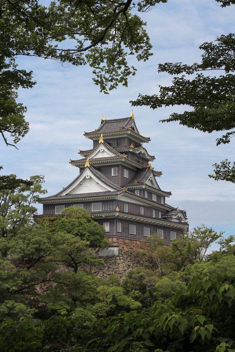 Japanese Castle Aesthetic, Okayama Japan Aesthetic, Okayama Japan, Gokayama, Shinjuku Gyoen, Japanese Castle, Okayama, Japan Travel Guide, Japan Aesthetic