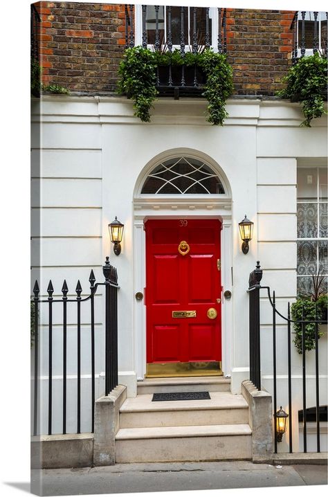 Red front door