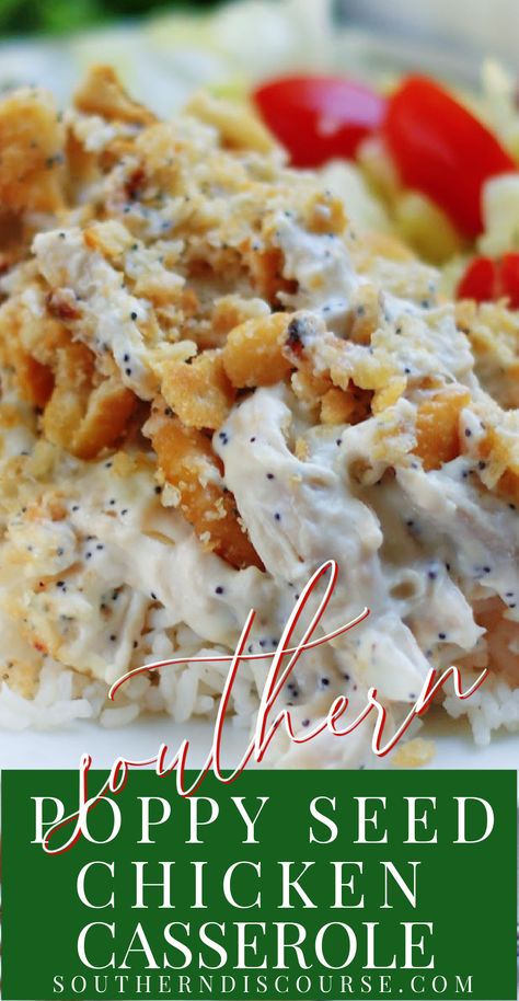 Poppyseed Chicken Recipe, Poppyseed Chicken, Poppy Seed Chicken Casserole, Poppy Seed Chicken, Easy Casserole Recipes, Chicken Recipes Casserole, Chicken Dishes Recipes, Easy Casserole, Poppy Seed