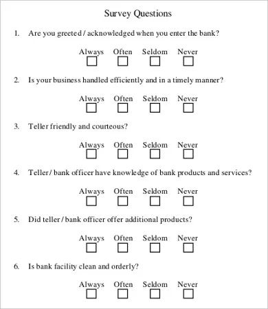 21+ Sample Survey Templates | Free Printable Word, Excel & PDF Formats, Forms, Examples Questionnaire Sample, Template Free Printable, Survey Form, Increase Knowledge, Survey Template, Survey Questions, Social Research, Free Word, Excel Templates