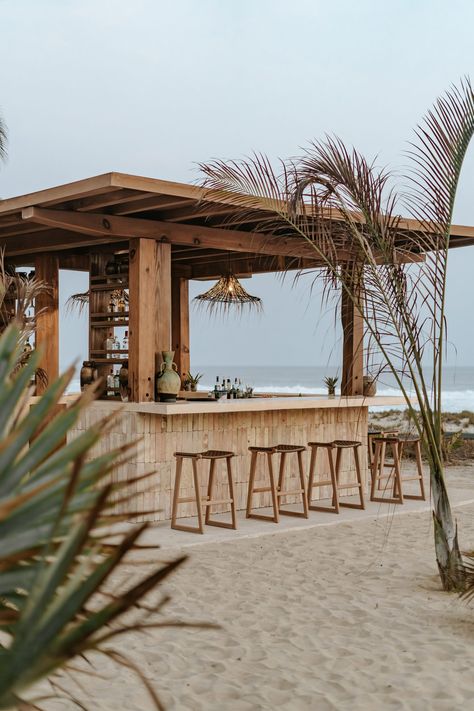 A beach bar is among the seaside guest facilities. Seaside Hotel, Beach Restaurant, Mexico Hotels, Beach Cafe, Hotel Building, Rooftop Patio, Pool Bar, Beach Bar, Beach Bars