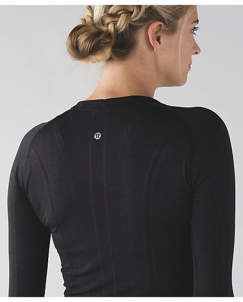 Lululemon Swiftly Tech Long Sleeve Black, Long Sleeve Lululemon Top, Lulu Closet, Lululemon Long Sleeve Shirts, Lululemon Swiftly Tech Long Sleeve, Swiftly Tech Long Sleeve, Lululemon Shirt, Long Sleeve Workout Top, Closet Wishlist