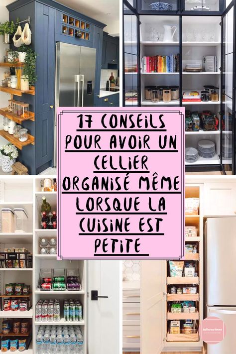 Bien sûr, nous voulons tous une cuisine avec un immense garde-manger et un espace pour cacher toutes les boîtes de céréales et les sacs de chips. Mais la réalité est que beaucoup d’entre nous sont coincés dans une petite cuisine avec à peine assez de place pour ranger notre collection de tasses à café kitsch. Deco Salon, Pesto, Pantry, Diy Home Decor, Home Diy, Projects To Try, Sweet Home, Chips, Home Decor