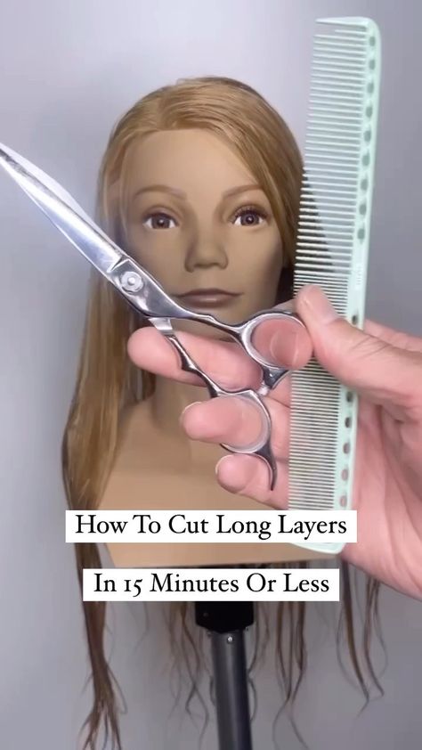 Justin Toves-Vincilione on Instagram: “How To: Cut Long Layers - in 15 min or less! ✂️ . Follow the steps in this video to learn how to create long, blended and voluminous…” Cut Hair At Home, Cut Own Hair, Hair Cut Guide, Long Layered Cuts, Haircuts For Long Hair With Layers, Layered Haircuts For Medium Hair, How To Cut Your Own Hair, Diy Haircut, Cheating Quotes