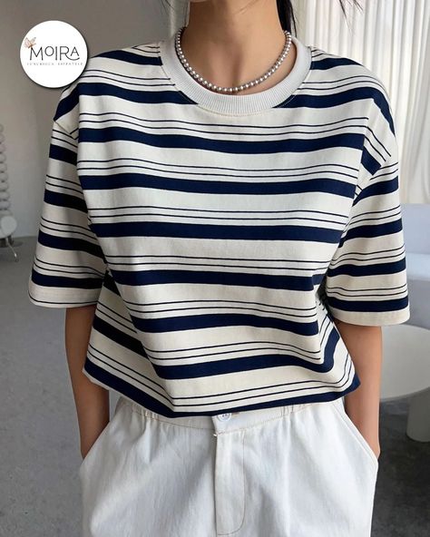 Striped T-Shirt Collection ☁ 👚 We are Delivery Island Wide Between 10-15 Working Days as Pre Order Basis. We Accept Bank Deposit ,Online Transfer,Half Payment Method .If you make a half payment to confirm the order, You can pay the remaining amount cash on delivery 💕 Island wide delevery 🚚 DM for orders 🛒 ☁ 𝗪𝗵𝗮𝘁𝘀𝗮𝗽𝗽 - 𝟬𝟳𝟱𝟯𝟭𝟭𝟴𝟰𝟲𝟲 (https://wa.me/message/G72GK6HJR7CBM1) 𝗙𝗮𝗰𝗲𝗯𝗼𝗼𝗸 - (https://www.facebook.com/moira.lk.shopping) 𝗜𝗻𝘀𝘁𝗮𝗴𝗿𝗮𝗺 - (https://instagram.com/moira.lk_) #moiralk #fashio... Vintage Striped Shirt, 2024 Outfits, Drop Shoulder Tee, Eating Healthy, Boho Women, Kids Sleepwear, Striped Tee, Knitting Designs, Stripe Print