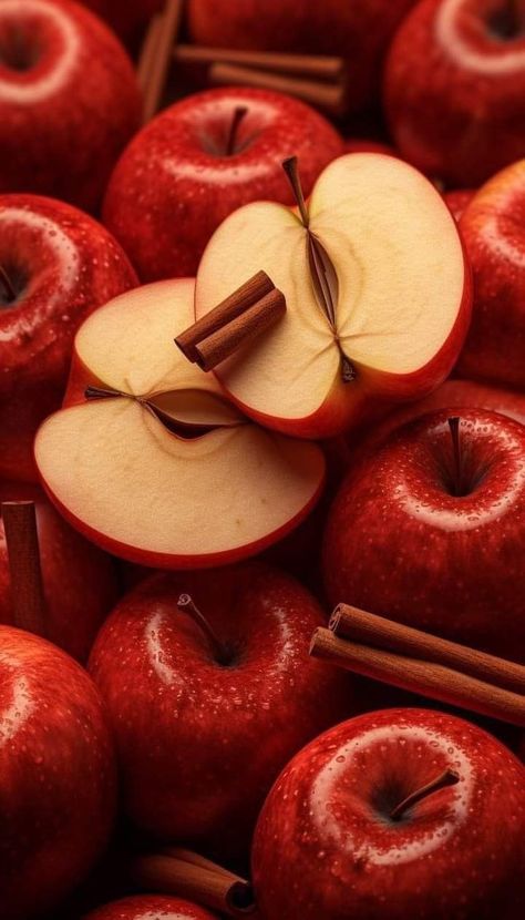 Red Apple Aesthetic, Aesthetic Fruits, Apples Photography, Apple Christmas, Fruit Picture, Fruit Wallpaper, Fruit Photography, Sweet Snacks Recipes, Red Food