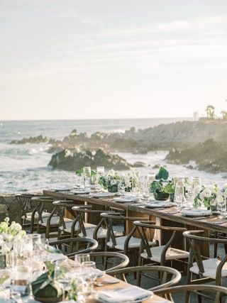 Chloe Bridges, Oceanside Wedding, Adam Devine, Sarah White, Reception Tablescapes, Ocean Wedding, Cabo Wedding, Cabo Weddings, Future Wedding Plans