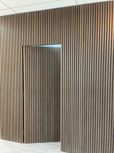 Carousell - Snap to List, Chat to Buy Hidden Doors In Walls, Louvre Doors, Invisible Doors, Wood Slat Wall, Wall Panel Design, Wooden Wall Panels, Flush Doors, Hidden Door, Slat Wall