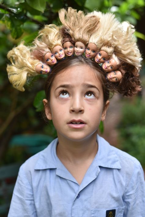 Easy Crazy Hairstyles, Easter Hairstyles For Kids, Wacky Hair Days, Going Out Hairstyles, Crazy Hats, Crazy Hair Day, Wacky Hair, Crazy Hair Day At School, Easter Hair Bow