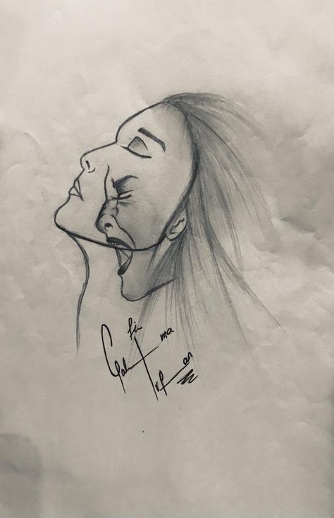 deep meaning girl pencil sketch...if any one is interesed in this painting can buy it from me...please leave a message for me in comments.... and the delivery is in lahore, pakistan only Feeling Sketches Drawings, Pencil Art With Deep Meaning, Easy Drawings With Meaning Deep, Thoughtful Drawings Deep, Simple Painting With Meaning, Sketch With Deep Meaning Pencil, Drawing With Deep Message, Doodles About Heartbreak, Deep Pencil Sketches