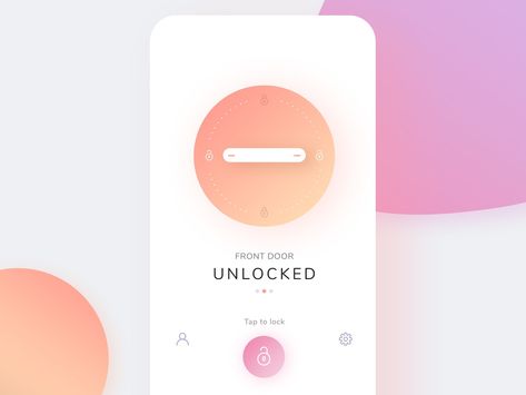 Smart lock design by Indra Digital Door Lock, Lock Design, App Interface, Smart Lock, Mobile Ui, Door Lock, Door Locks, Ui Design, Charger Pad