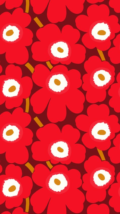 Tela, Marimekko Pattern Wallpapers, Marimekko Wallpaper, Kate Spade Wallpaper, Marimekko Pattern, Cool Pictures For Wallpaper, Love Wallpaper Backgrounds, Wallpaper Red, Indie Art