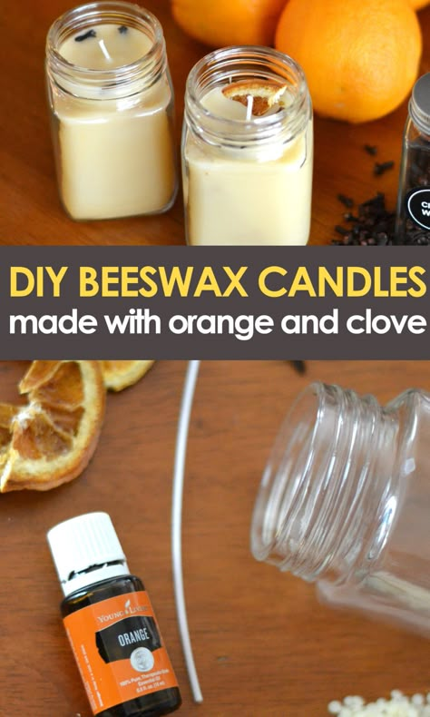 Make your own candles with this easy guide to orange and clove beeswax candles! Perfect for fall and the holiday season, these candles are non-toxic and give off wonderful aromas too! Homemade Beeswax Candles, Hemp Candle, Homemade Candle Recipes, Beeswax Candles Diy, Traditional Candles, Paraffin Candles, Food Candles, Beeswax Candle, Etsy Ideas