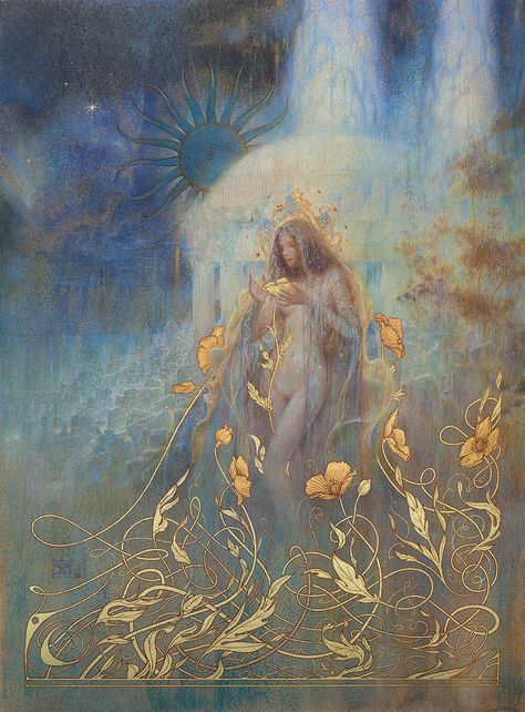 Once upon a Midnight Garden – Beautiful Bizarre Magazine Ethereal Pose Reference, Yoann Lossel, Book Typography, 동화 삽화, Bel Art, Arte Inspo, Fairytale Art, Art Et Illustration, Wow Art