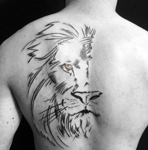 Lion Back Tattoo, Lion Tattoo Meaning, 42 Tattoo, Unique Tattoos For Men, New Tattoo Designs, Lion Tattoo Design, Back Tattoos For Guys, Best Tattoo Designs, Tattoo Trends