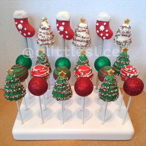 Pop Gift Ideas, Cake Pop Gift, Cake Pop Receita, Cake Pop Designs, Cake Ball, Cake Pop Decorating, Christmas Cake Pops, Cake Pop Recipe, Xmas Cake