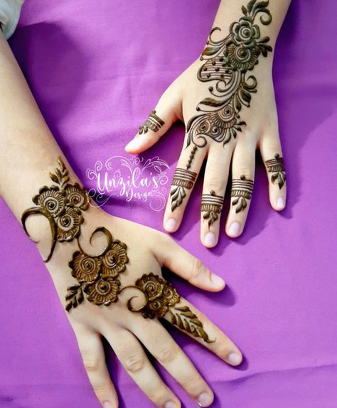 50+ Latest Henna Mendhi Designs - Zahrah Rose Baby Henna Designs Simple, Baby Mahdi Design, Baby Mendhi Designs Easy, Mahdi Design Simple Easy, Easy Arabic Mehndi Designs Simple For Beginners Front Hand, Hand Mendhi Design, Simple Back Hand Mehndi Designs Arabic, Simple Henna Designs Hand Unique, Simple Mehndi Designs Front Hand Easy Arabic