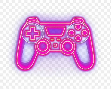 Neon Png, Neon Purple, Game Icon, Game Logo, Game Controller, Neon Sign, Art Reference, Gadgets, Neon Signs