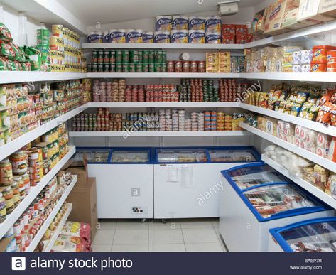 Download this stock image: Oriental Food Store Interior London UK TV000117 - BAEP7R from Alamy's library of millions of high resolution stock photos, illustrations and vectors. Mini Mart Ideas, Mini Grocery Store Design Philippines, Kitchen Store Room Ideas, Mini Store Ideas, Mini Mart Interior Design, Mini Market Design Interior, Mini Shop Ideas, Mini Store Design Small Spaces, Mini Grocery Store Design Small Spaces