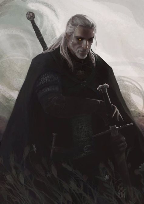 Geralt of Rivia Witcher Aesthetic, The Witcher Art, Witcher Wallpaper, Witcher Game, Witcher Wild Hunt, The Witcher Game, The White Wolf, Witcher Geralt, The Witcher Geralt