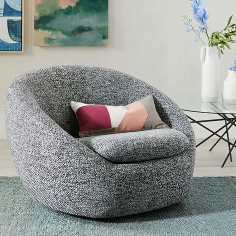 Cozy Swivel Chair, Sofa Santai, Oversized Furniture, Leather Swivel Chair, Cozy Chair, Pink Chair, Room Planning, Chair Bed, Diy Chair