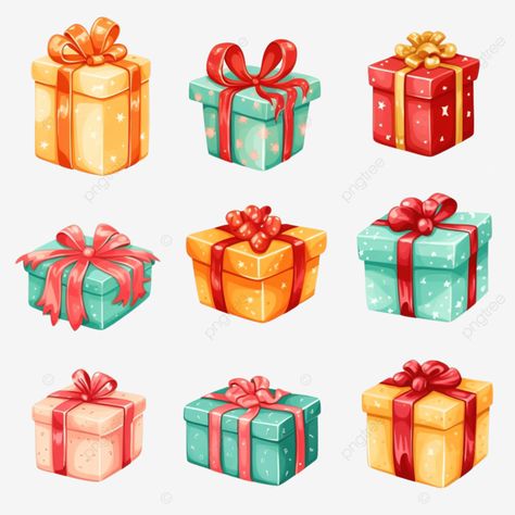 christmas presents collection illustration of cartoon gifts isolated on white gift illustration gi Christmas Presents Illustration, Present Cartoon, Art Christmas Presents, Christmas Gift Vector, Gift Illustration, Collection Illustration, Rainy Day Crafts, Wax Molds, Cartoon Gift