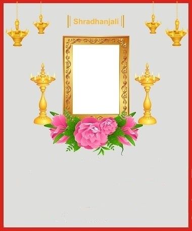 Shradhanjali Photo Frame Telugu, Shradhanjali Background, Punyasmaran Banner, पुण्यतिथि Banner, Shraddhanjali Banner, Shradhanjali Banner, Banner Template Photoshop, Namaste Art, Foto Frame