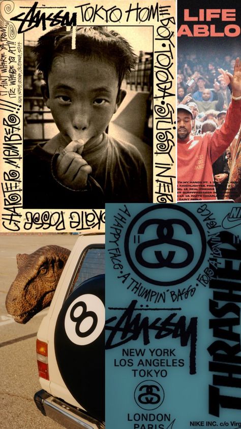 #stussy #streetwear #moodboard #90s Streetwear Moodboard, Stussy 90s, Saint Pablo, Stussy Streetwear, Real Friends, Ancient Greece, Mood Board, Tokyo, Thing 1