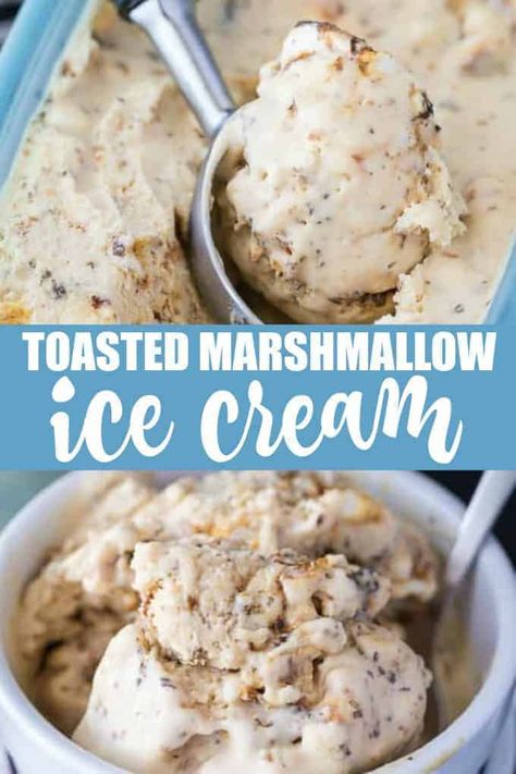 Toasted Marshmallow Ice Cream, Coldstone Ice Cream Recipe, Fast Ice Cream Recipes, I’ve Cream Recipes, Churned Ice Cream Recipes Homemade, Homemade Ice Cream No Machine, Cool Whip Ice Cream, Best Ice Cream Recipe, Homemade Ice Cream Flavors