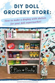 Diy Mini Brands Store, Doll Grocery Store Diy, Diy Barbie Grocery Store, Diy Mini Brands Display, Mini Brands Display Diy, Barbie Grocery Store, Mini Brands Display, Groceries Store, Doll Packaging