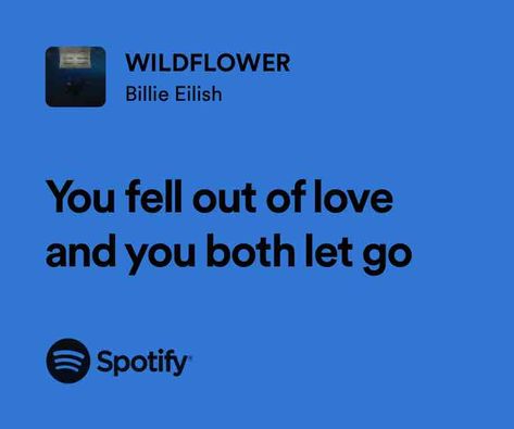 WILDFLOWER Wild Flower Lyrics, Wildflower Lyrics, Flower Lyrics, Falling Out Of Love, Favorite Lyrics, Spotify Playlist, I Don T Know, Billie Eilish, Song Lyrics