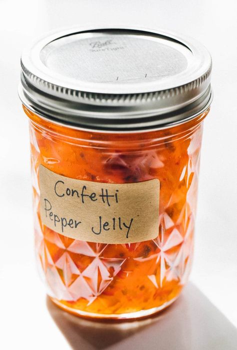 Hot Pepper Jelly Recipe (for canning) • Heartbeet Kitchen Hot Pepper Jelly Recipe, Red Pepper Jelly Recipe, Heartbeet Kitchen, Pepper Jelly Recipe, Pepper Jelly Recipes, Red Pepper Jelly, Jalapeno Jelly, Hot Pepper Jelly, Jelly Recipe