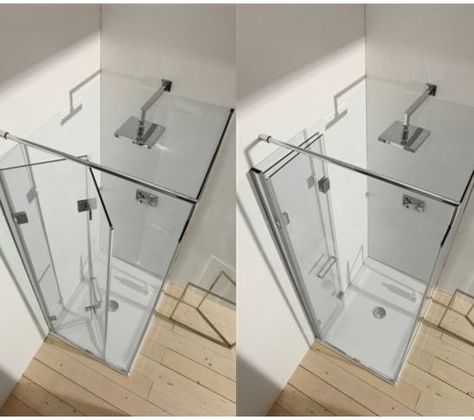 Products Accordion Folding Shower Doors Doors Small Spaces, Shower Glass Doors, Showers Ideas, Very Small Bathroom, Glass Cabin, Small Bathroom Sinks, Bathroom Small, Shower Cabin, Small Showers