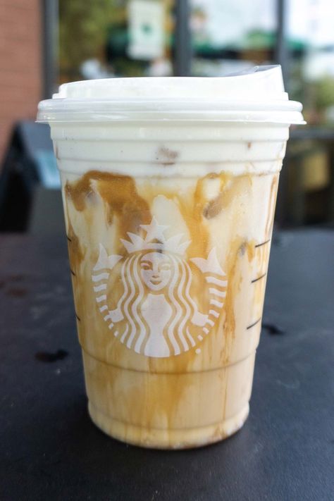 TikTok Iced White Mocha (Starbucks Secret Menu): What It is and How to Order It | Coffee at Three Pumpkin White Mocha Starbucks, White Mocha Iced Coffee Starbucks Drinks, Iced White Mocha Starbucks, White Mocha Starbucks, Starbucks Caramel Drinks, Iced White Chocolate Mocha, Caramel Drinks, Iced White Mocha, Cold Starbucks Drinks