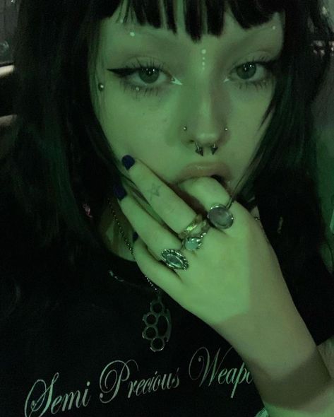 ＊’s Instagram post: “looking for an answer” Gyaru Makeup, Punk Makeup, Swag Makeup, Ethereal Makeup, Makeup Tut, 500 Followers, Emo Makeup, Make Up Inspo, Cute Makeup Looks