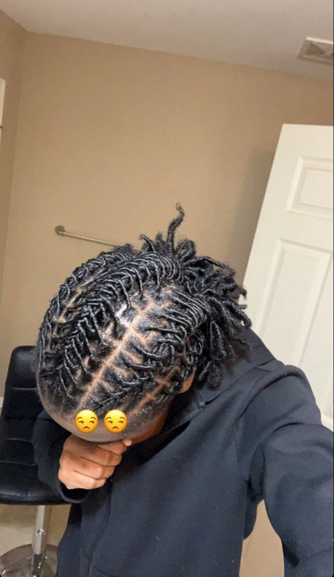 Braids Two Strand Twist, Two Braids Dreads Men, Men’s Loc Styles Barrel Twist, Male Retwist Styles, 2 Strand Twist Men High Top, Three Barrel Twist Locs, Double Barrel Twist Dreads, Dreadheads Hairstyles, Barell Twist Two Strand